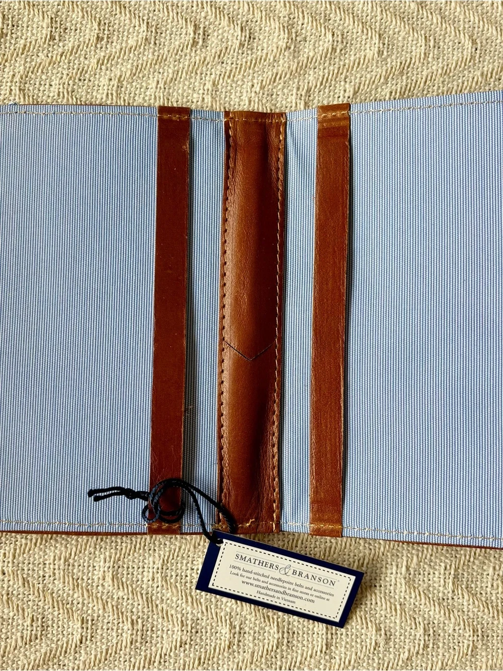 Smathers & Branson Needlepoint Golf Club Scorecard Holder NWT with monogram HWJ